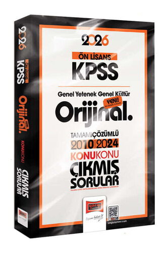2026 KPSS Ön Lisans GK-GY Orijinal 2010-2024 Konu Konu Çıkmış Sorular Yargı Yayınları