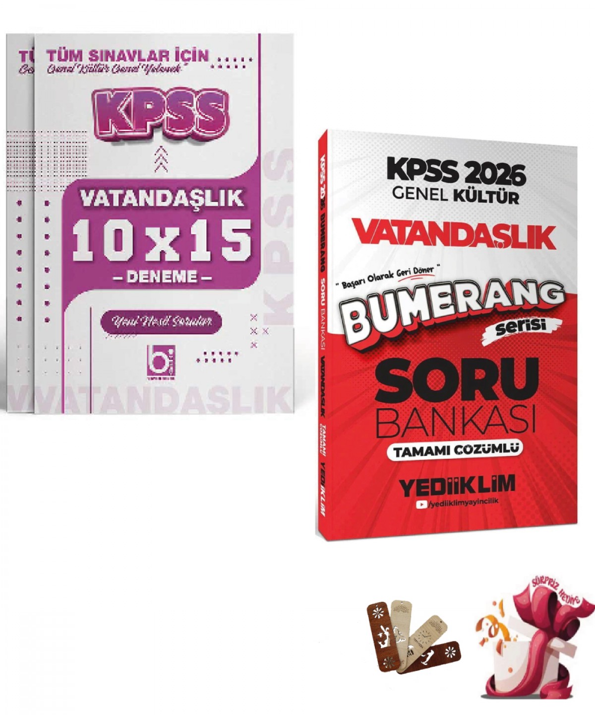 2026 KPSS Vatandaşlık Bumerang Çözümlü Soru Bankası ve Deneme Seti Yediiklim ve Bigelio Yayıncılık