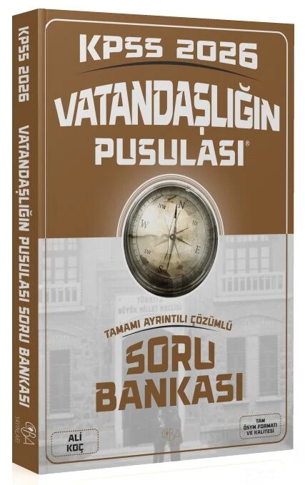 2026 KPSS Vatandaşlık Vatandaşlığın Pusulası Soru Bankası Çözümlü - Ali Koç CBA Yayınları 2026 KPSS Vatandaşlık Vatandaşlığın Pusulası Soru Bankası Çözümlü - Ali Koç CBA Yayınları