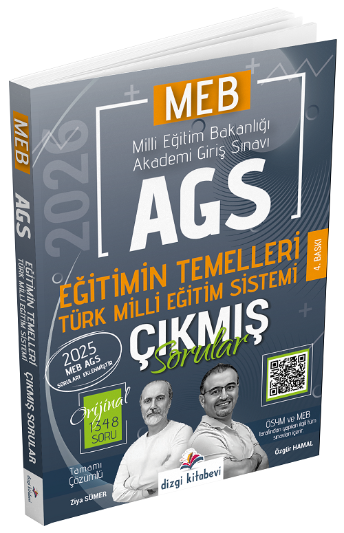 2026 MEB-AGS Eğitimin Temelleri ve Türk Milli Eğitim Sistemi Çıkmış Sorular Çözümlü - Ziya Sümer, Özgür Hamal Dizgi Kitap