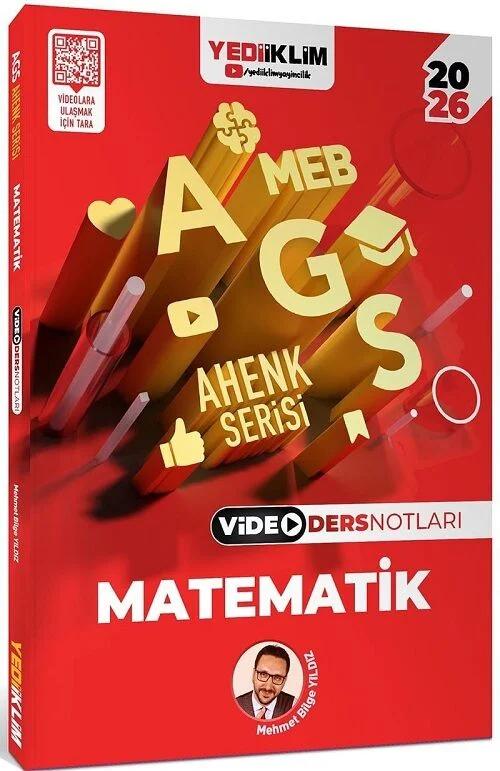 2026 MEB-AGS Matematik Sayısal Yetenek Video Ders Notları Ahenk Serisi - Mehmet Bilge Yıldız Yediiklim Yayınları