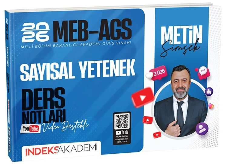 2026 MEB-AGS Sayısal Yetenek Video Ders Notları - Metin Şimşek İndeks Akademi Yayıncılık