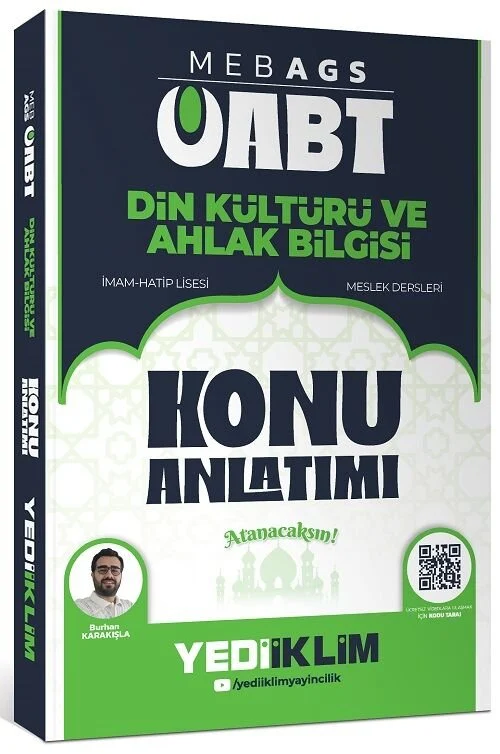 2026 ÖABT MEB-AGS Din Kültürü ve Ahlak Bilgisi Öğretmenliği Konu Anlatımı - Burhan Karakışla Yediiklim Yayınları
