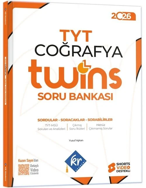 2026 YKS TYT Coğrafya Twins Soru Bankası Çözümlü KR Akademi Yayınları