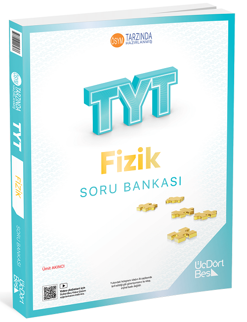 2026 YKS TYT Fizik Soru Bankası Çözümlü - Ümit Akıncı Üç Dört Beş Yayınları