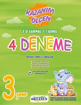 3. Sınıf Kazanım Ölçen 4 lü Deneme Okyanus Yayınları