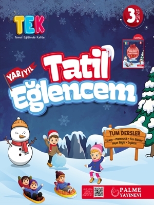 3. Sınıf TEK Yarı Yıl Tatil Eğlencem Palme Yayınları