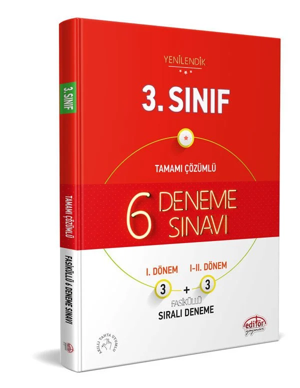3. Sınıf Tamamı Çözümlü 6 Deneme Sınavı Fasiküllü Editör Yayınları