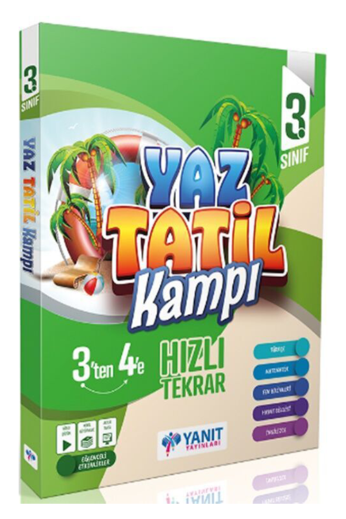 3. Sınıf Yaz Tatil Kitabı Kampı Yanıt Yayınları
