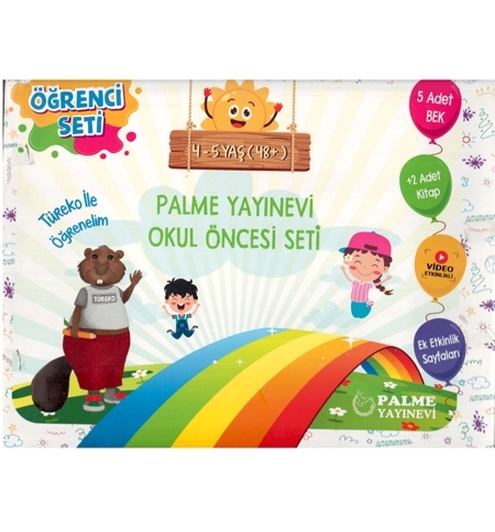 4 - 5 Yaş İçin Okul Öncesi Seti Palme Yayınları 4 - 5 Yaş İçin Okul Öncesi Seti Palme Yayınları