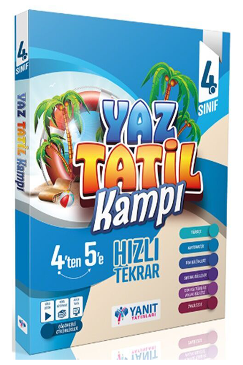 4. Sınıf Yaz Tatil Kitabı Kampı Yanıt Yayınları