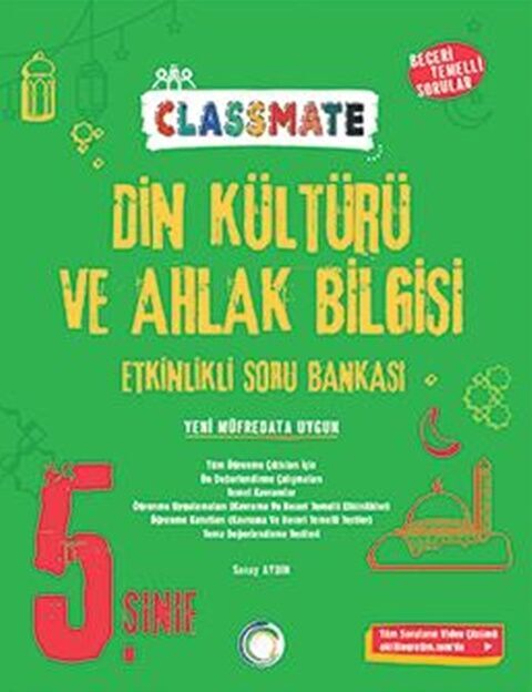 5. Sınıf Din Kültürü Ve Ahlak Bilgisi Classmate Soru Bankası Okyanus Yayınları