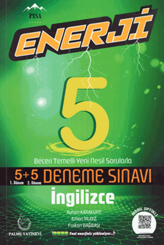 5. Sınıf Enerji İngilizce 5+5 Deneme Sınavı Palme Yayınları 5. Sınıf Enerji İngilizce 5+5 Deneme Sınavı Palme Yayınları