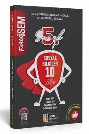 5. Sınıf Farklı İsem Sosyal Bilgiler Tamamı Çözümlü 10 Fasikül Deneme İsem Yayıncılık
