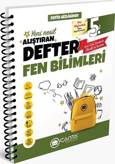 5. Sınıf Fen Bilimleri Okula Yardımcı Alıştıran Defter Çanta Yayınları