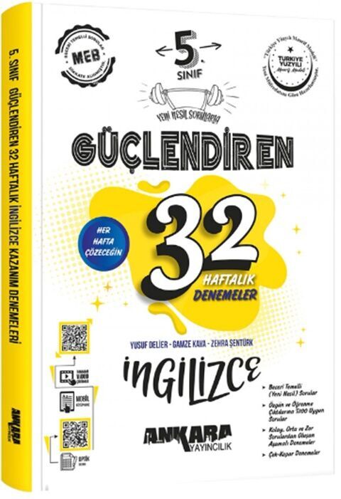 5. Sınıf İngilizce Güçlendiren 32 Haftalık Denemeleri Ankara Yayıncılık 5. Sınıf İngilizce Güçlendiren 32 Haftalık Denemeleri Ankara Yayıncılık