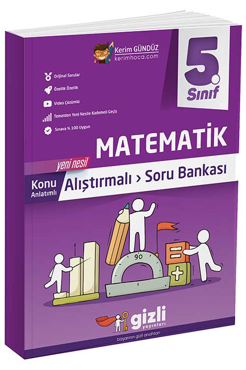 5. Sınıf Matematik Konu Anlatımlı Soru Bankası Gizli Yayınları