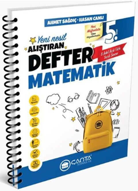 5. Sınıf Matematik Yeni Nesil Alıştıran Defter Çanta Yayınları 5. Sınıf Matematik Yeni Nesil Alıştıran Defter Çanta Yayınları