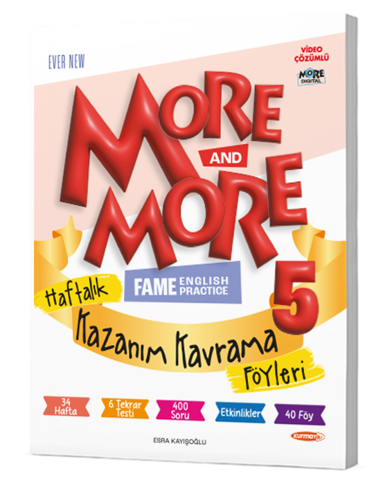 5. Sınıf More And More Haftalık Kazanım Kavrama Föyleri Kurmay Elt Yayınları