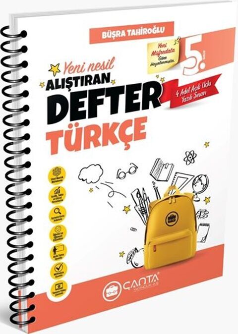 5. Sınıf Türkçe Okula Yardımcı Öğreten Defter Çanta Yayınları