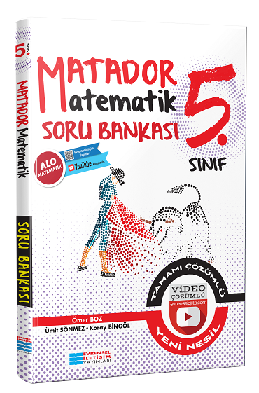 5.Sınıf Matematik Matador Video Çözümlü Soru Bankası Evrensel İletişim Yayınları