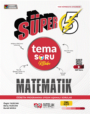 5.Sınıf Süper Matematik Tema Soru Kitabı Nitelik Yayınları