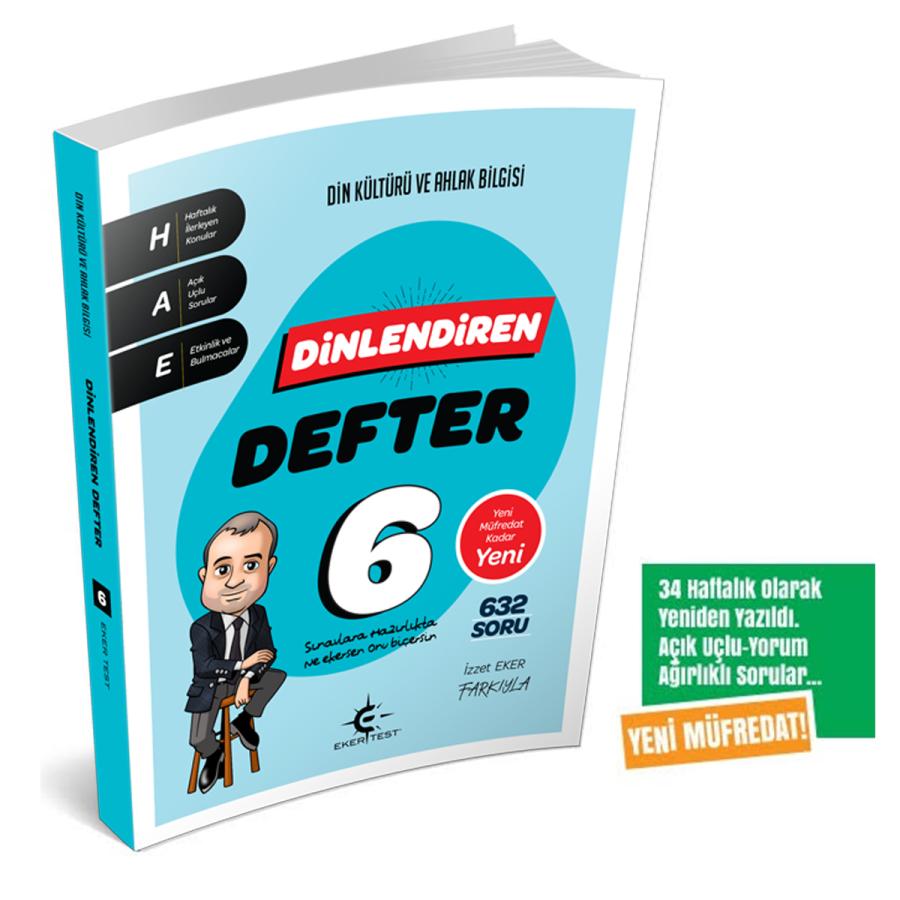 6. Sınıf Dinlendiren Defter Eker Test Yayınları 6. Sınıf Dinlendiren Defter Eker Test Yayınları