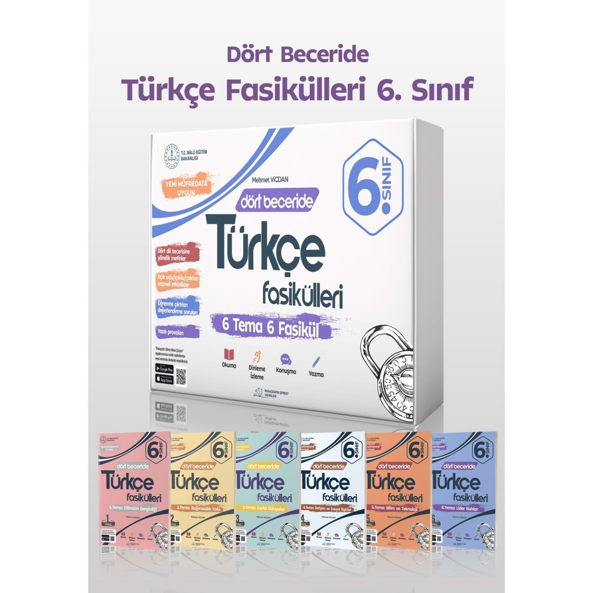 6. Sınıf Dört Beceride Türkçe Fasikülleri Paragrafın Şifresi Yayınları 6. Sınıf Dört Beceride Türkçe Fasikülleri Paragrafın Şifresi Yayınları
