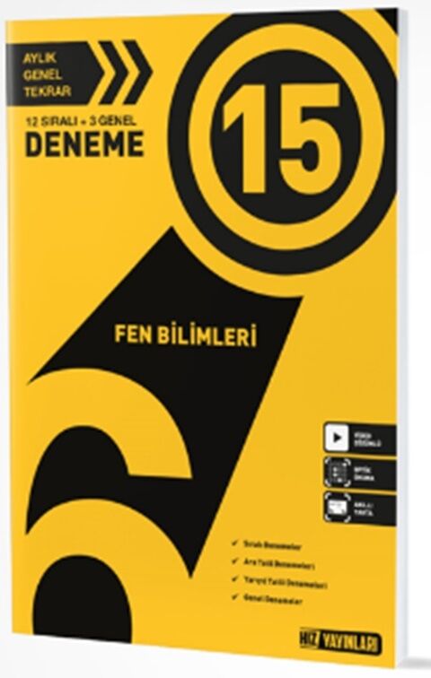 6. Sınıf Fen Bilgisi 15 li Deneme Hız Yayınları