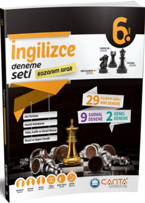 6. Sınıf İngilizce Kazanım Sıralı Deneme Seti Çanta Yayınları