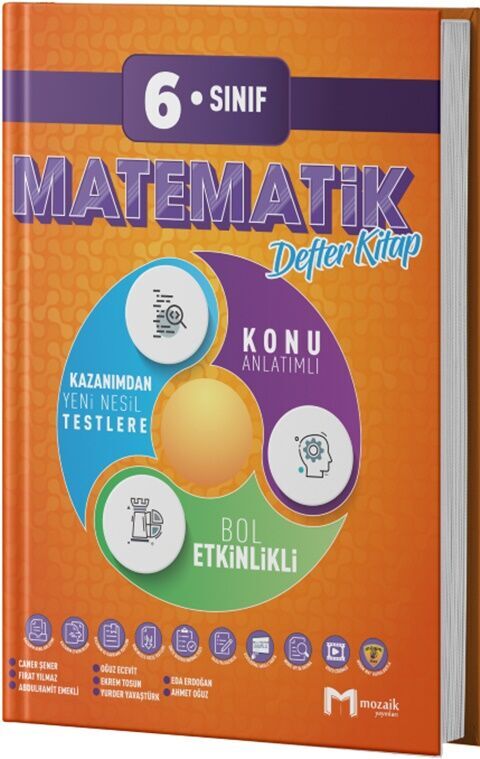 6. Sınıf Matematik Defter Kitap Mozaik Yayınları