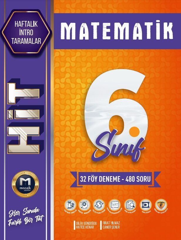 6. Sınıf Matematik HİT 32 Deneme Mozaik Yayınları 6. Sınıf Matematik HİT 32 Deneme Mozaik Yayınları