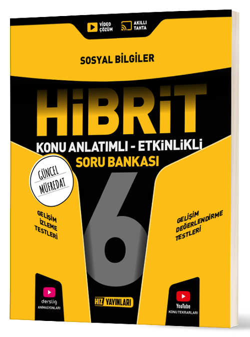 6. Sınıf Sosyal Bilgiler Hibrit Konu Anlatımlı Etkinlikli Soru Bankası Hız Yayınları