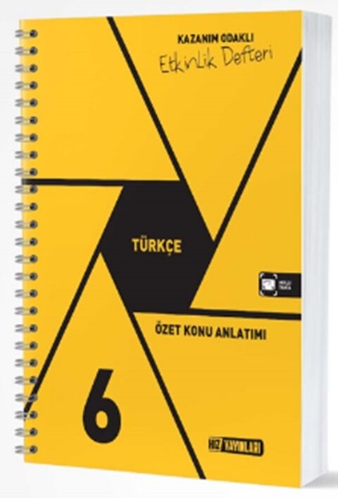6. Sınıf Türkçe Etkinlik Defteri Hız Yayınları