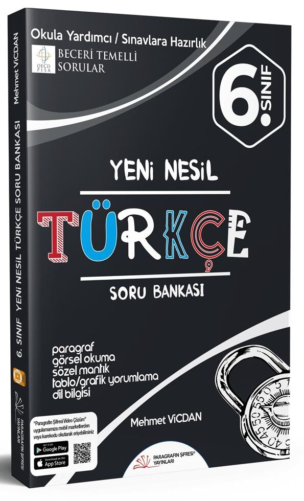 6. Sınıf Türkçe Soru Bankası Paragrafın Şifresi Yayınları