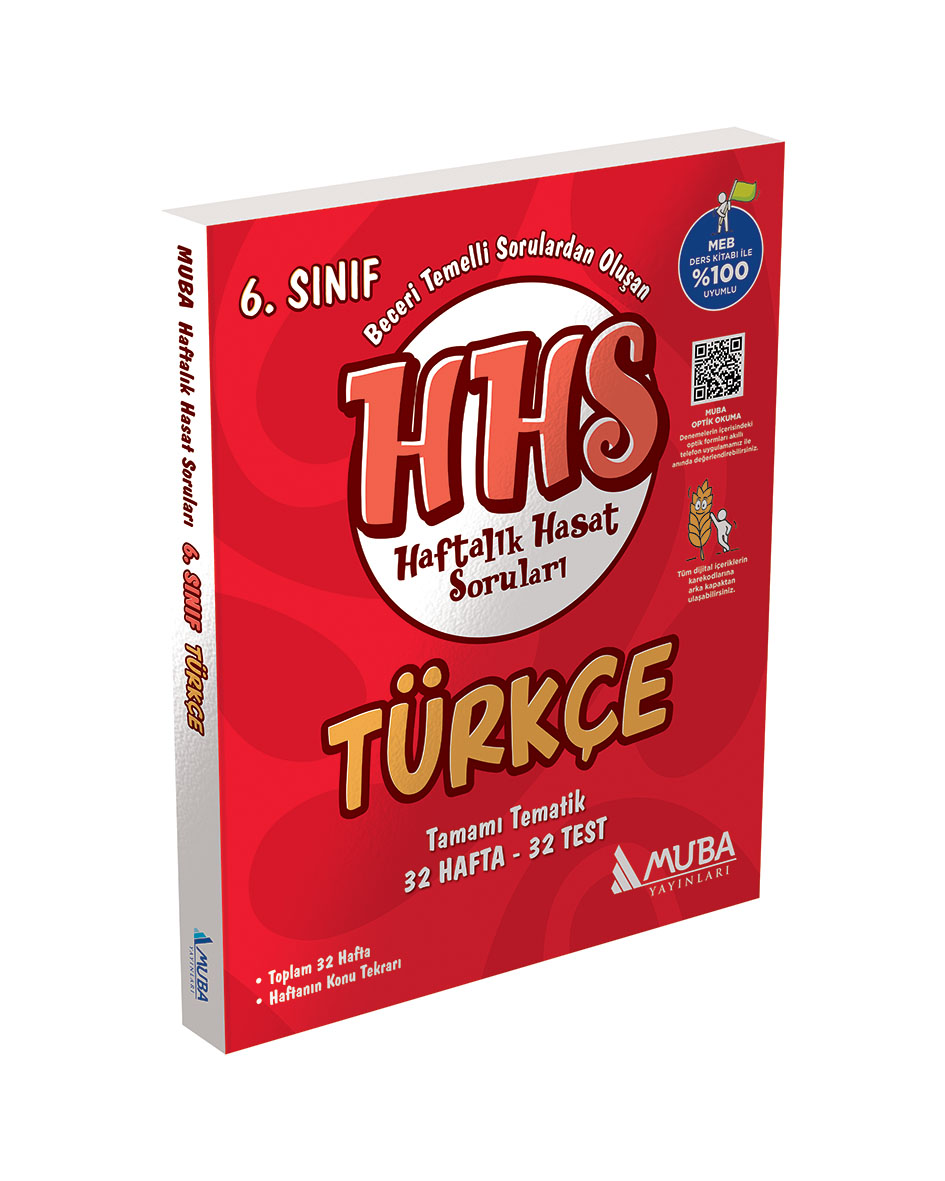 6.Sınıf Türkçe Haftalık Hasat Soruları (HHS) Muba Yayınları
