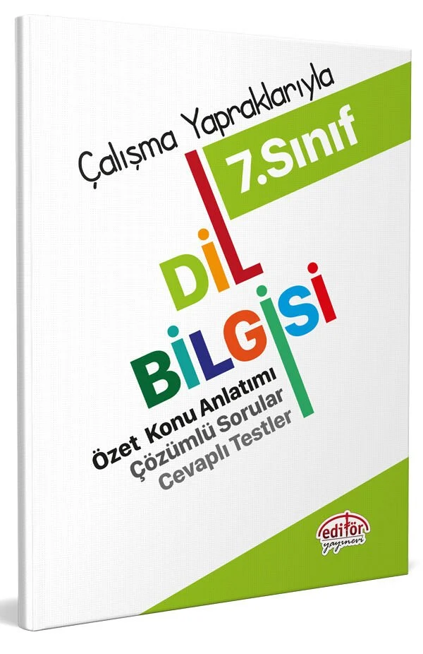 7. Sınıf Dil Bilgisi Çalışma Yapraklarıyla Editör Yayınları