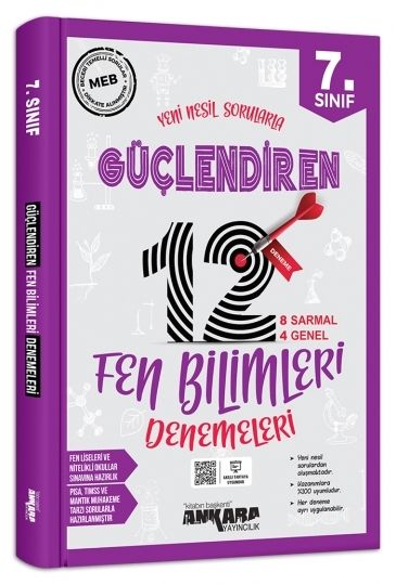 7. Sınıf Fen Bilimleri Güçlendiren 12 Deneme Sınavı Ankara Yayıncılık