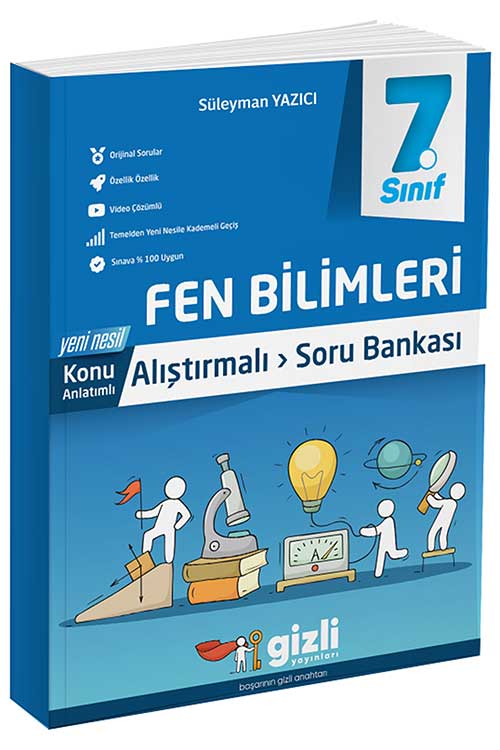 7. Sınıf Fen Bilimleri Konu Anlatımlı Soru Bankası Gizli Yayınları