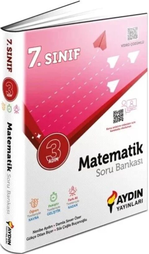 7. Sınıf Matematik 3 Adım Soru Bankası Video Çözümlü Aydın Yayınları