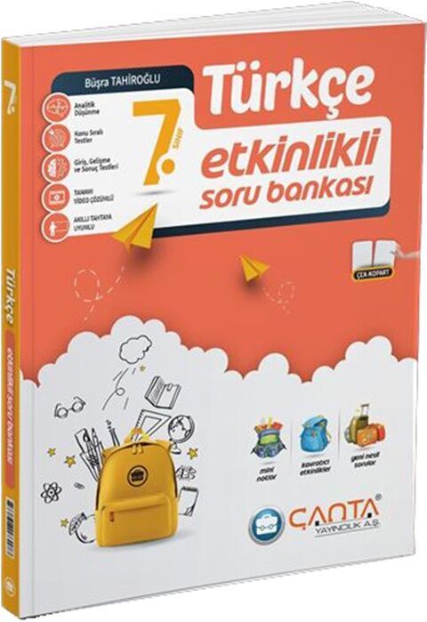 7. Sınıf Türkçe Etkinlikli Kazanım Soru Bankası Çanta Yayınları