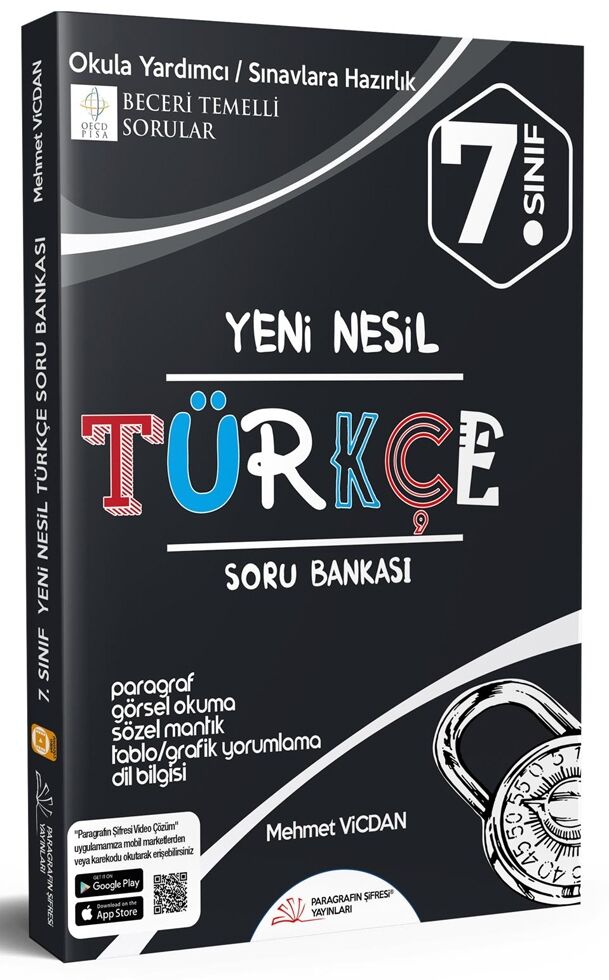 7. Sınıf Türkçe Soru Bankası Paragrafın Şifresi Yayınları