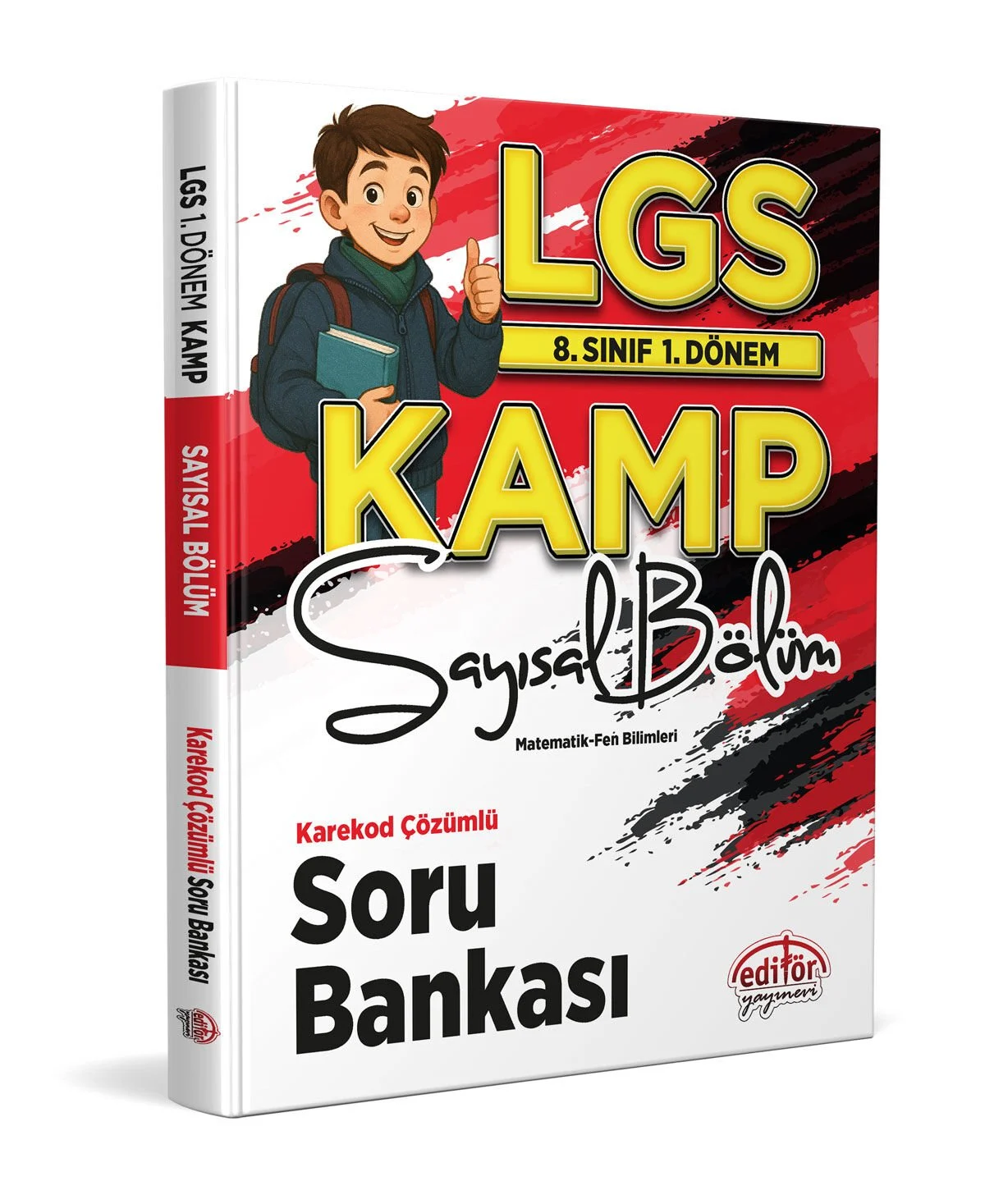 8. Sınıf 1. Dönem LGS Kamp Sayısal Bölüm Karekod Çözümlü Soru Bankası Editör Yayınları