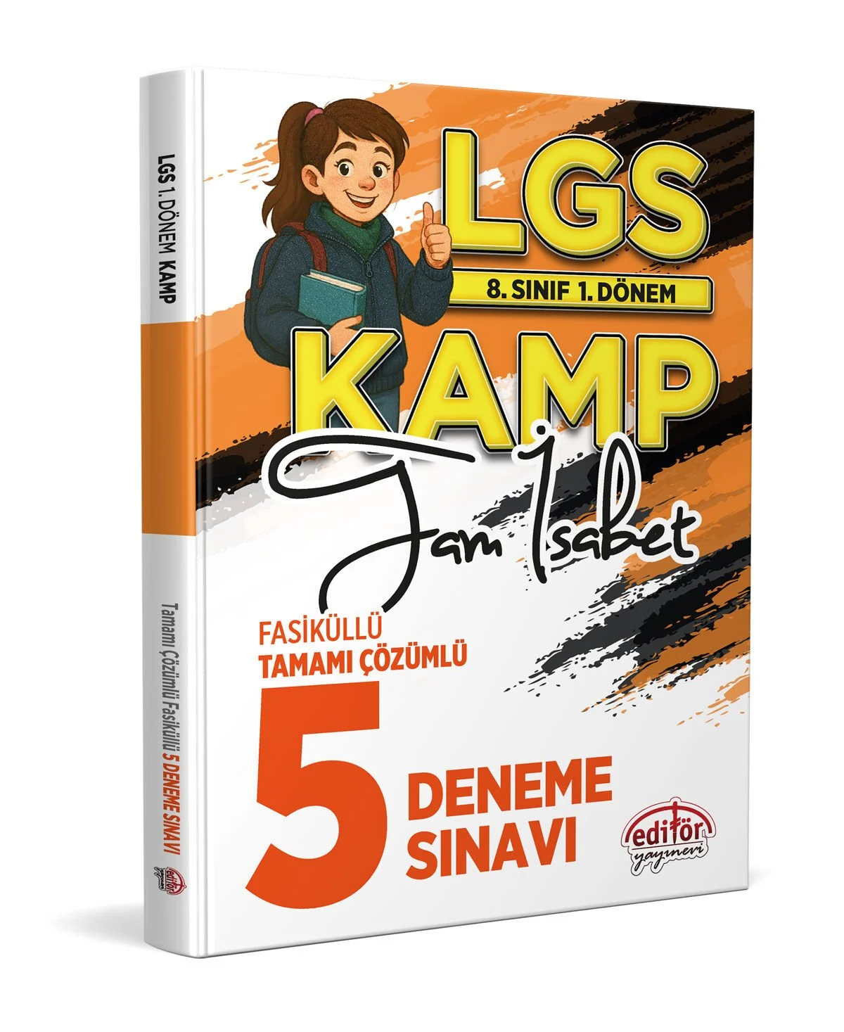 8. Sınıf 1. Dönem LGS Kamp Tam İsabet Fasiküllü Tamamı Çözümlü 5 Deneme Sınavı Editör Yayınları