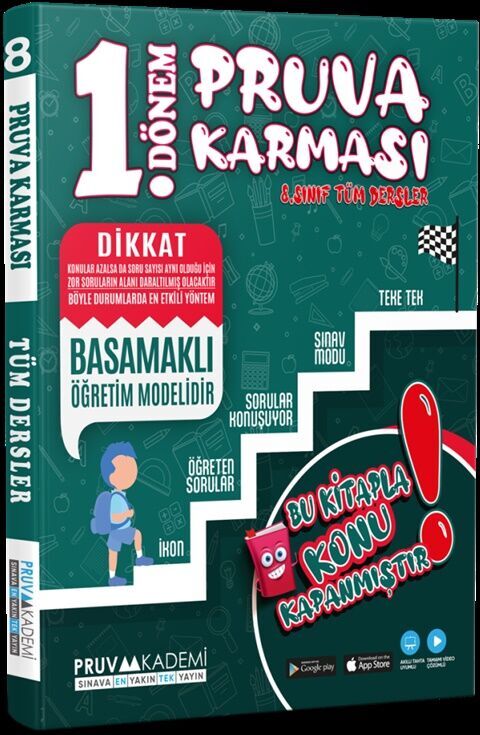8. Sınıf 1. Dönem Pruva Karmasi Pruva Akademi Yayınları