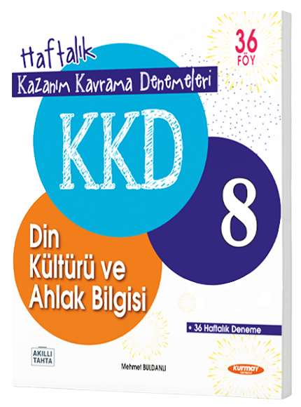 8. Sınıf Din Kültürü ve Ahlak Bilgisi Haftalık Kazanım Kavrama Denemeleri Kurmay Elt Yayınları