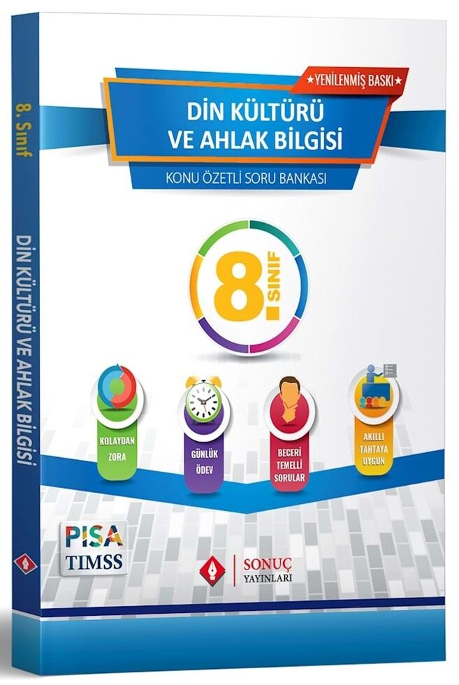 8. Sınıf Din Kültürü ve Ahlak Bilgisi Soru Bankası Sonuç Yayınları