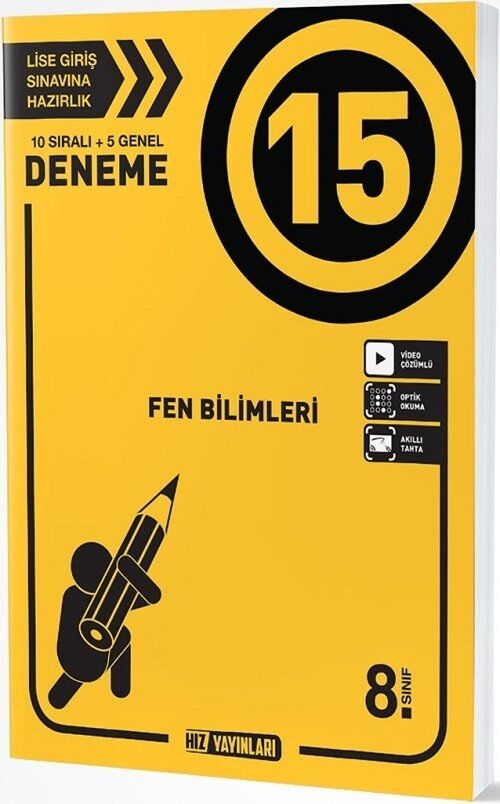 8. Sınıf Fen Bilimleri 15 Deneme Hız Yayınları