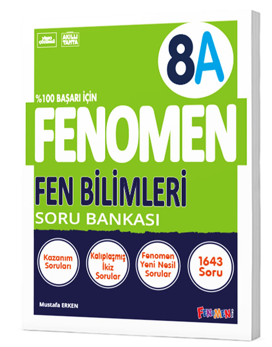 8. Sınıf Fenomen Fen Bilimleri A Soru Bankası Fenomen Yayınları