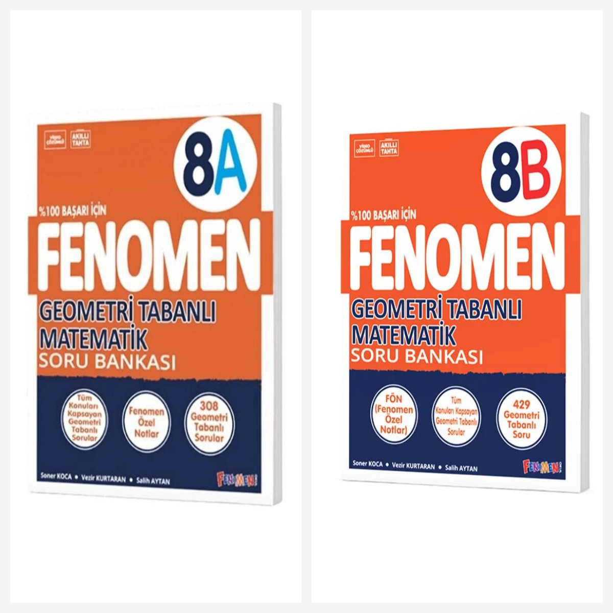 8. Sınıf Fenomen Geometri Tabanlı Matematik A + B Soru Bankası Seti 2 Ktap Fenomen Yayınları 8. Sınıf Fenomen Geometri Tabanlı Matematik A + B Soru Bankası Seti 2 Ktap Fenomen Yayınları
